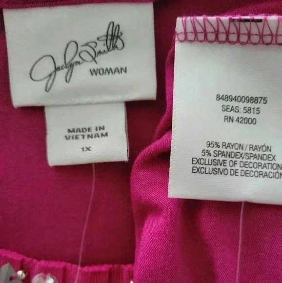 Jaclyn Smith Blouse 1X NWT - Picture 4 of 4